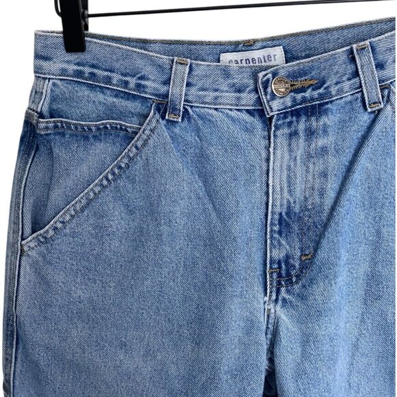 Y2K Carpenter Baggy Wide Leg Light Wash Jeans Womens 16 Vintage - Picture 4 of 5